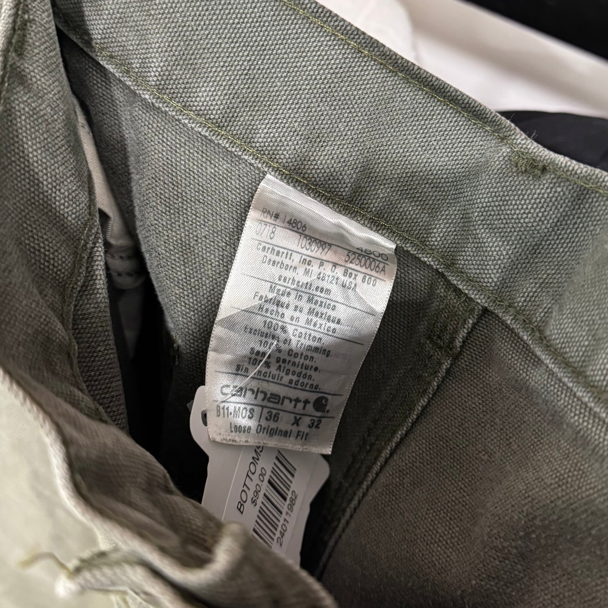 2018 CARHARTT CARPENTER PANTS - 36