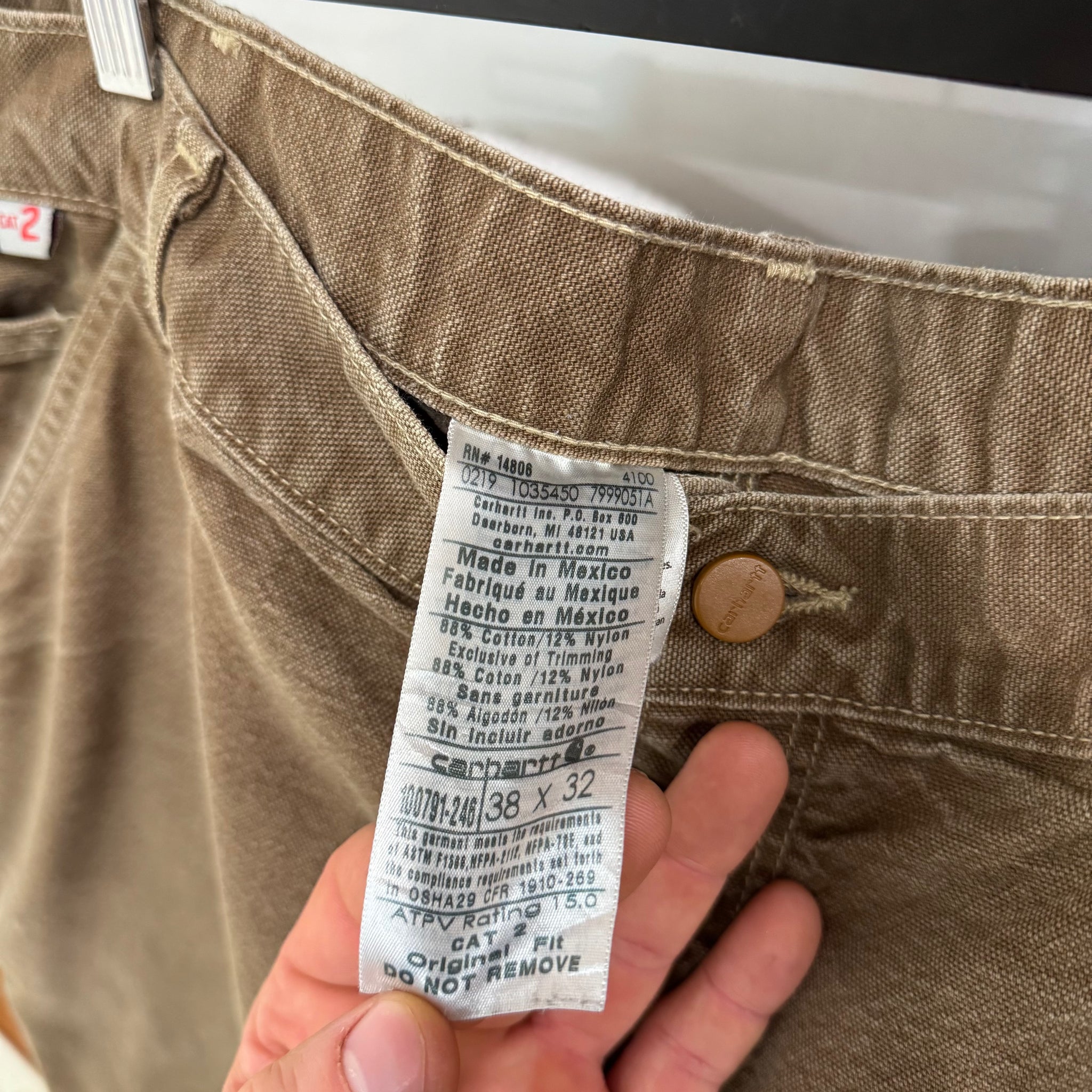 2019 CARHARTT 'FIRE RESISTANT' PANTS - 38