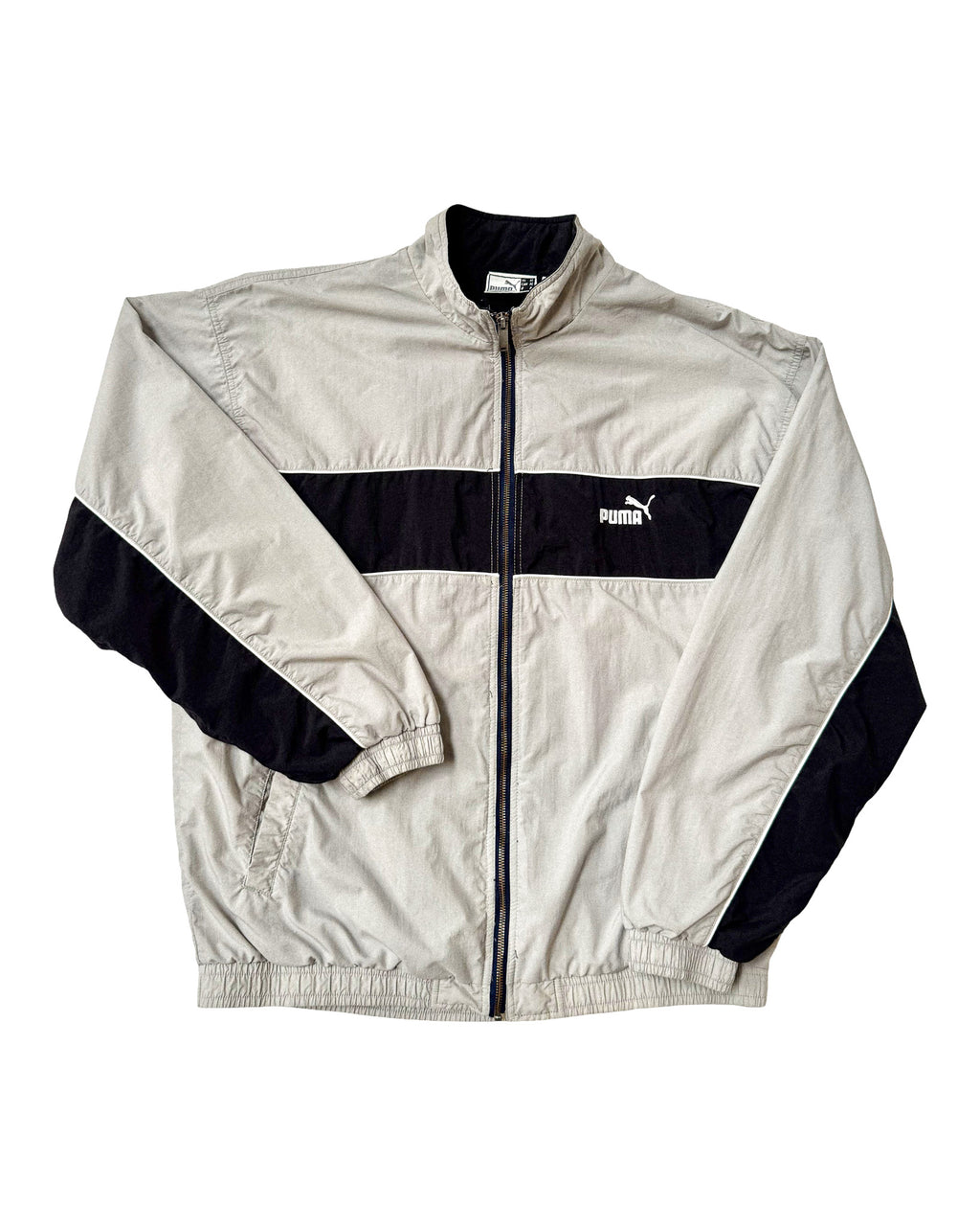 2000'S PUMA EMBROIDERED PANELS JACKET - L
