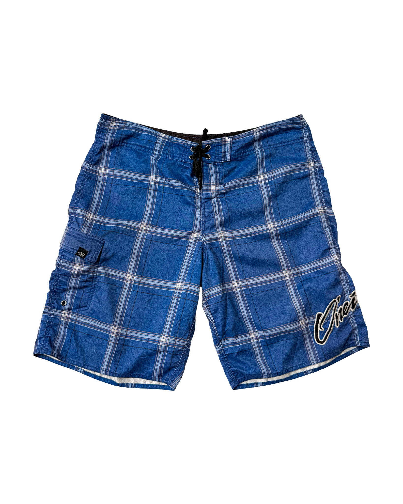 2000'S O'NEILL PLAID BOARD SHORTS - 36