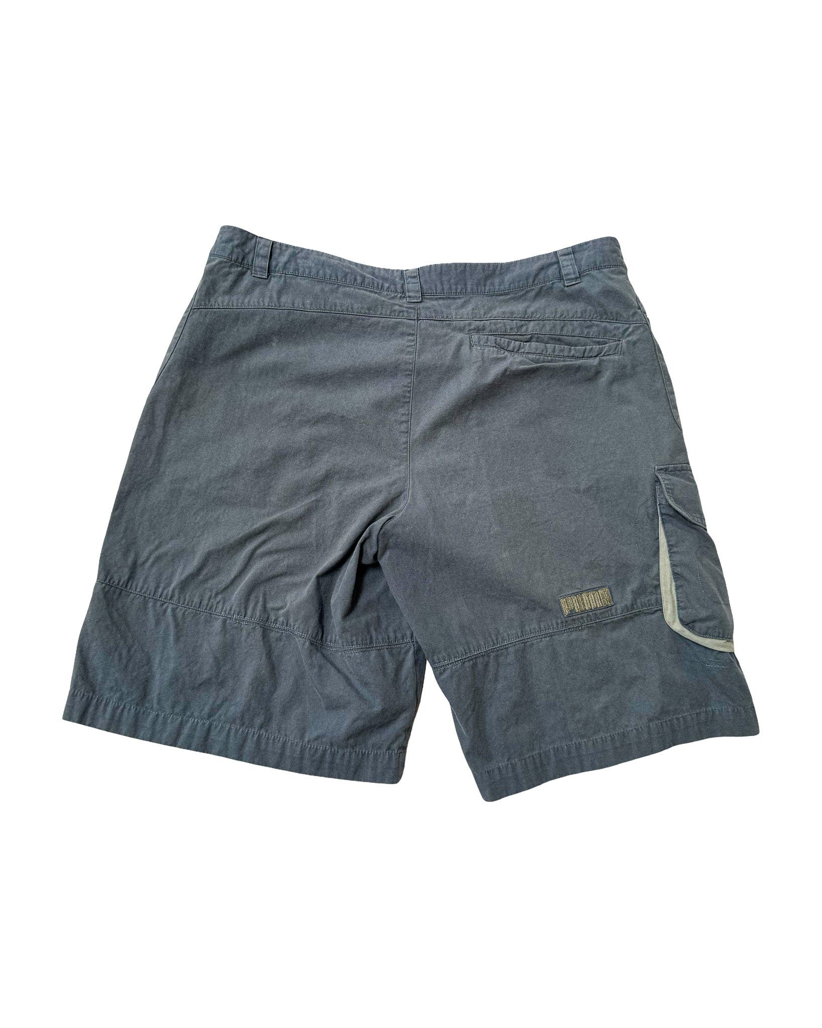 2000'S PUMA EMBROIDERED CARGO SHORTS - 34