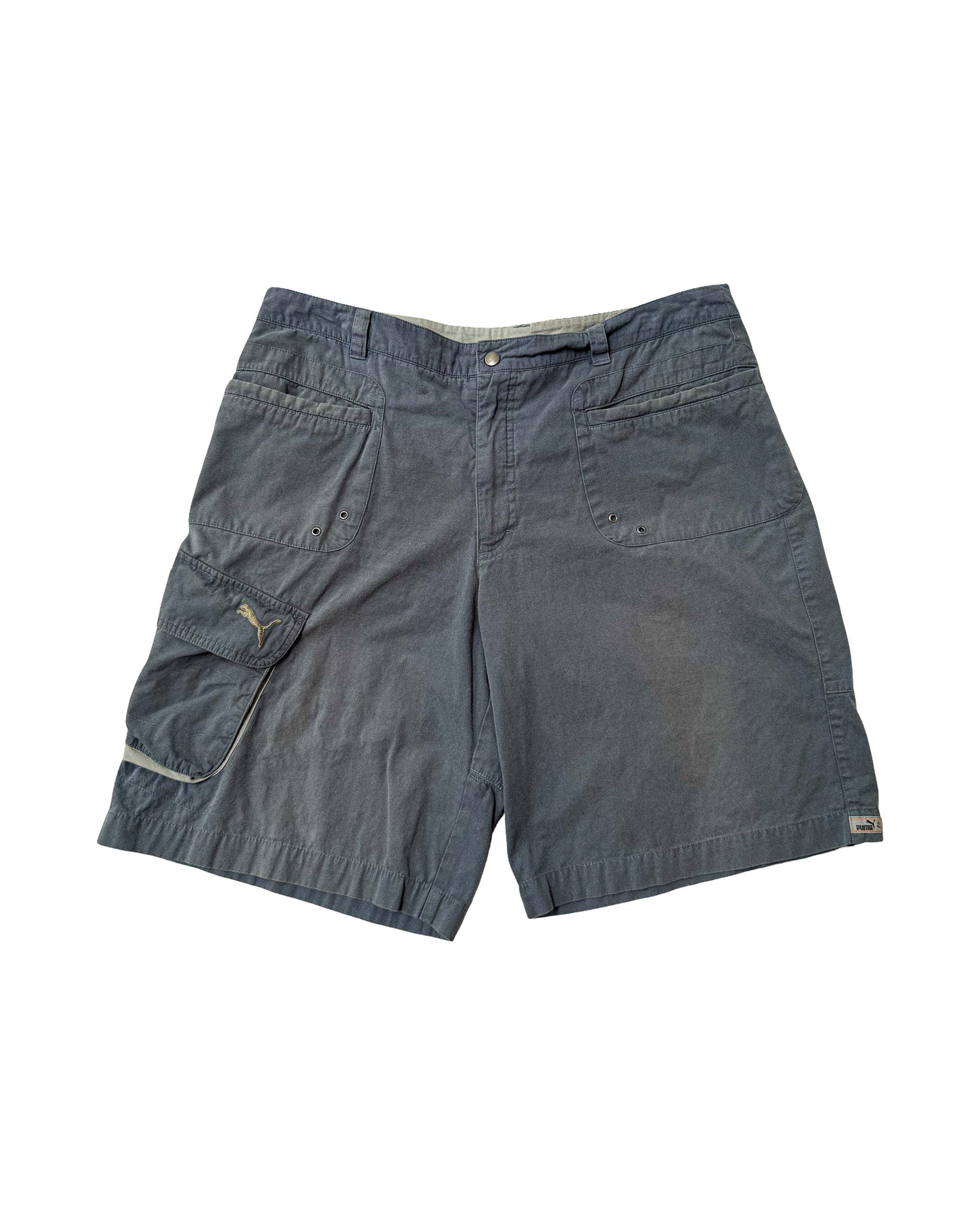2000'S PUMA EMBROIDERED CARGO SHORTS - 34