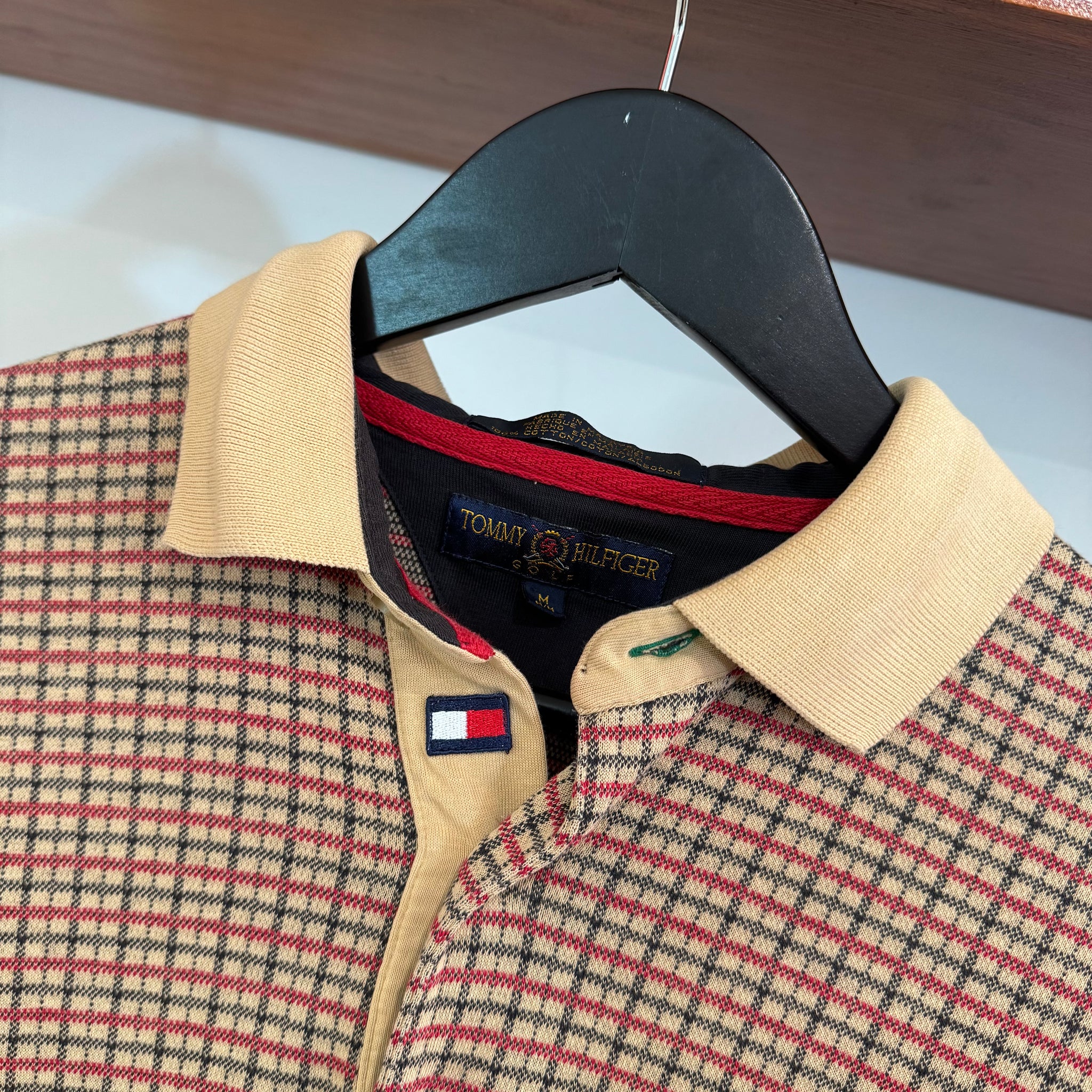 1990'S TOMMY HILFIGER GOLF POLO SHIRT - M