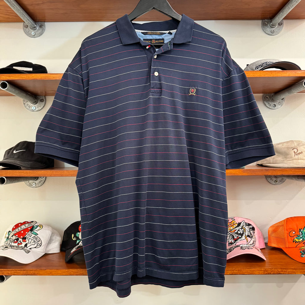1990'S TOMMY HILFIGER GOLF POLO SHIRT - L