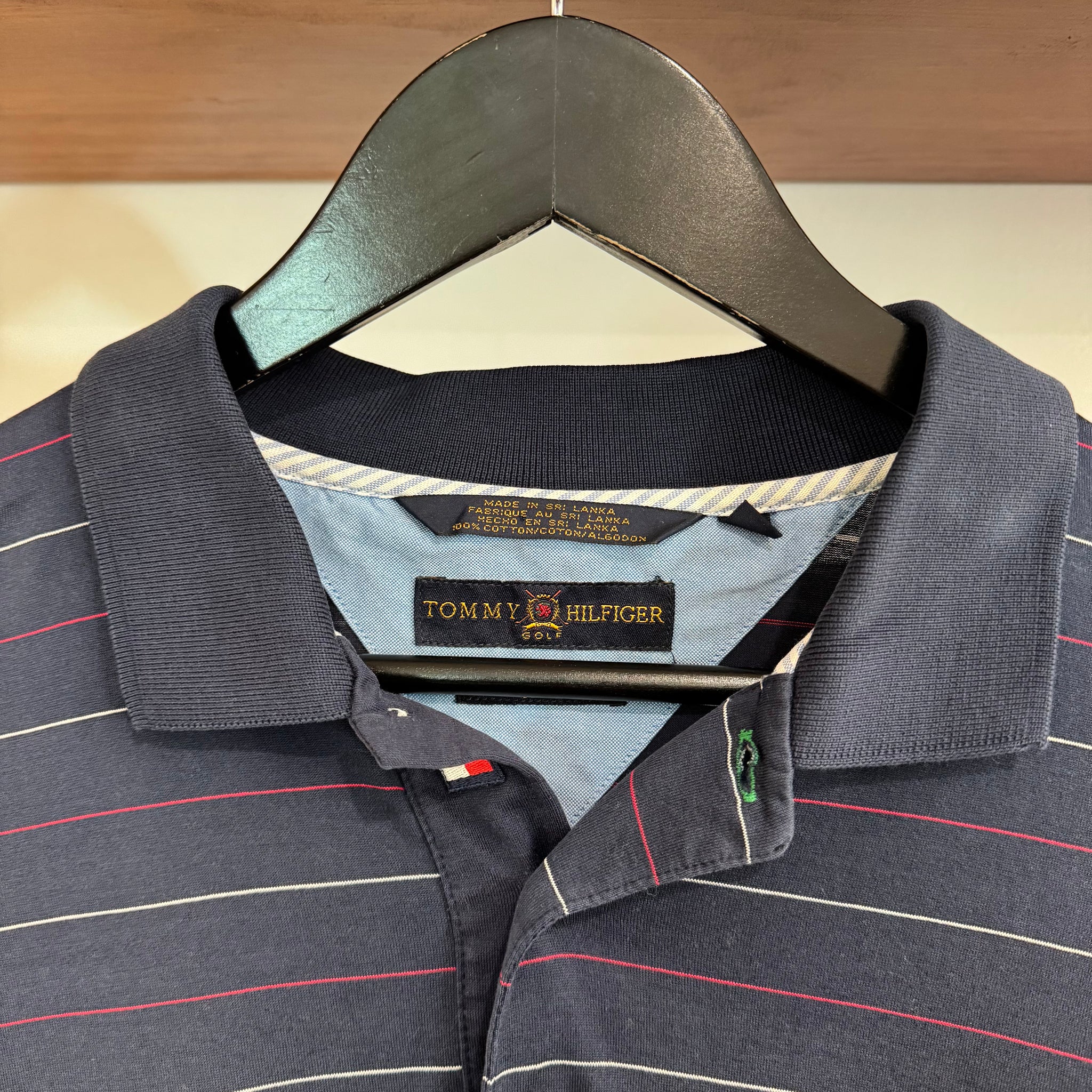 1990'S TOMMY HILFIGER GOLF POLO SHIRT - L