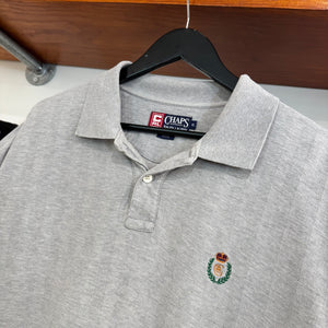 1990'S CHAPS RALPH LAUREN CREST POLO SHIRT - L