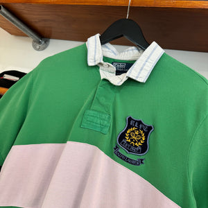 1990'S POLO RALPH LAUREN CREST POLO SHIRT - L