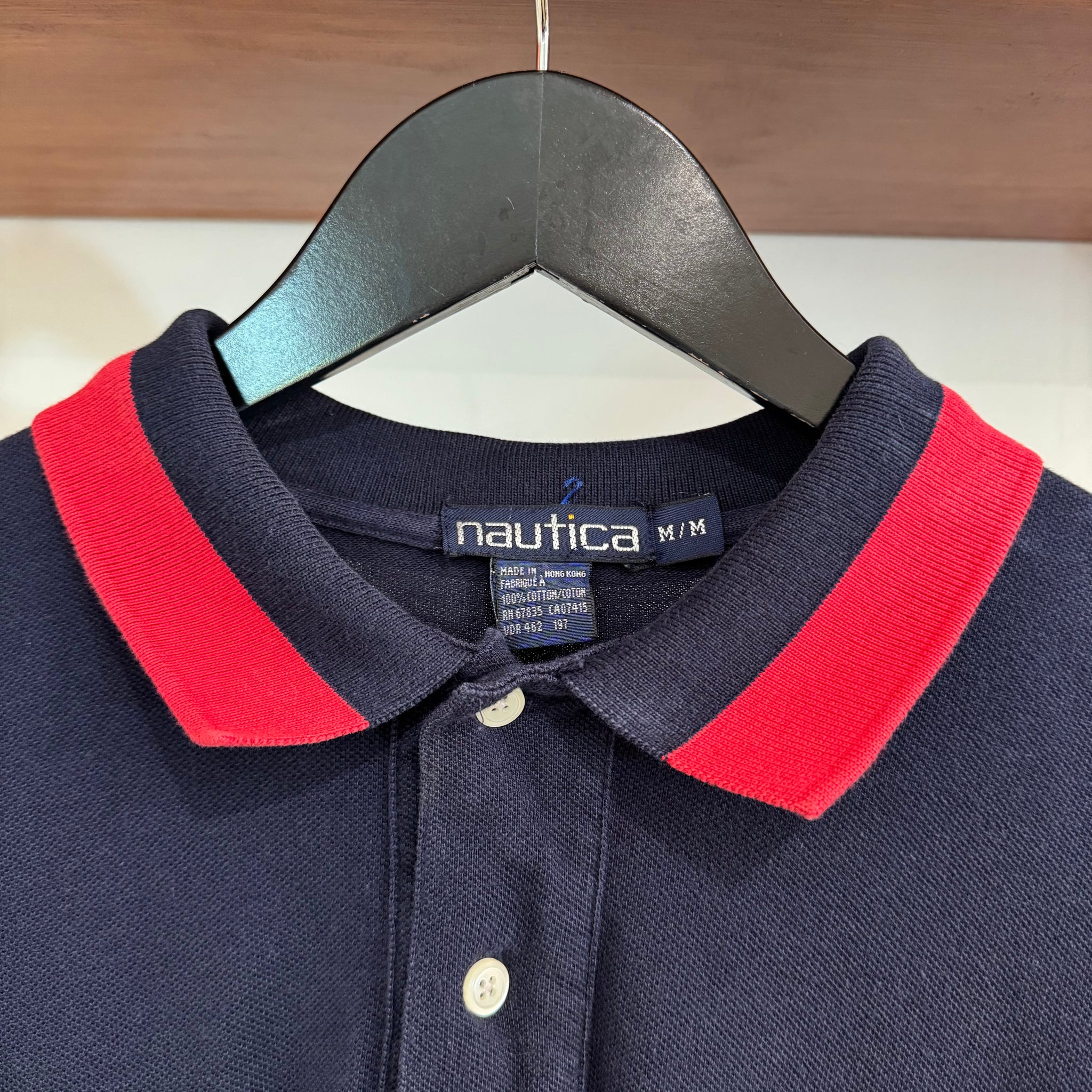 2000'S NAUTICA EMBROIDERED POLO SHIRT - L