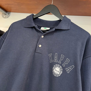 1990'S KAPPA TRAINING COLLARED SWEATSHIRT - L
