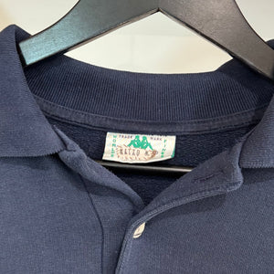 1990'S KAPPA TRAINING COLLARED SWEATSHIRT - L