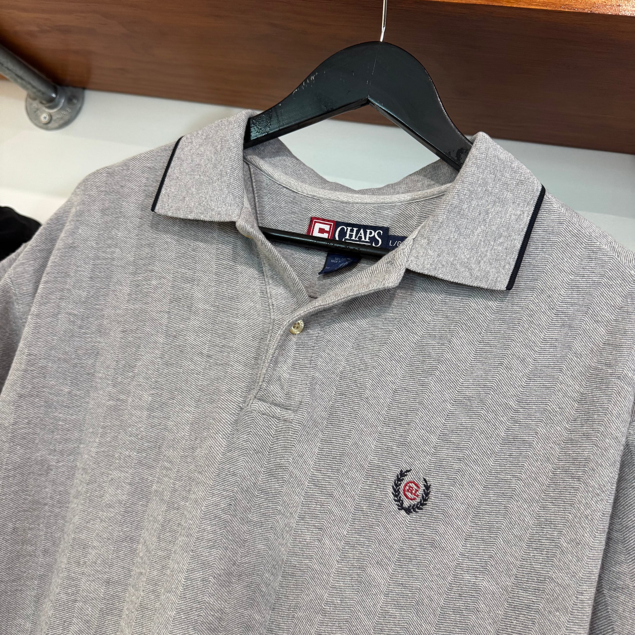 1999'S CHAPS RALPH LAUREN CREST POLO SHIRT - XL