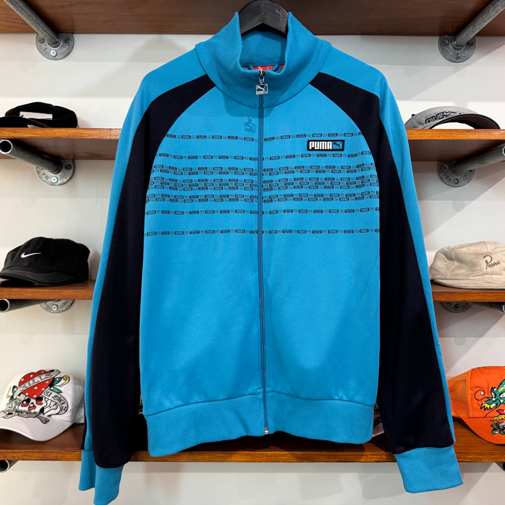 2000'S PUMA GRAPHIC SATIN JACKET - M