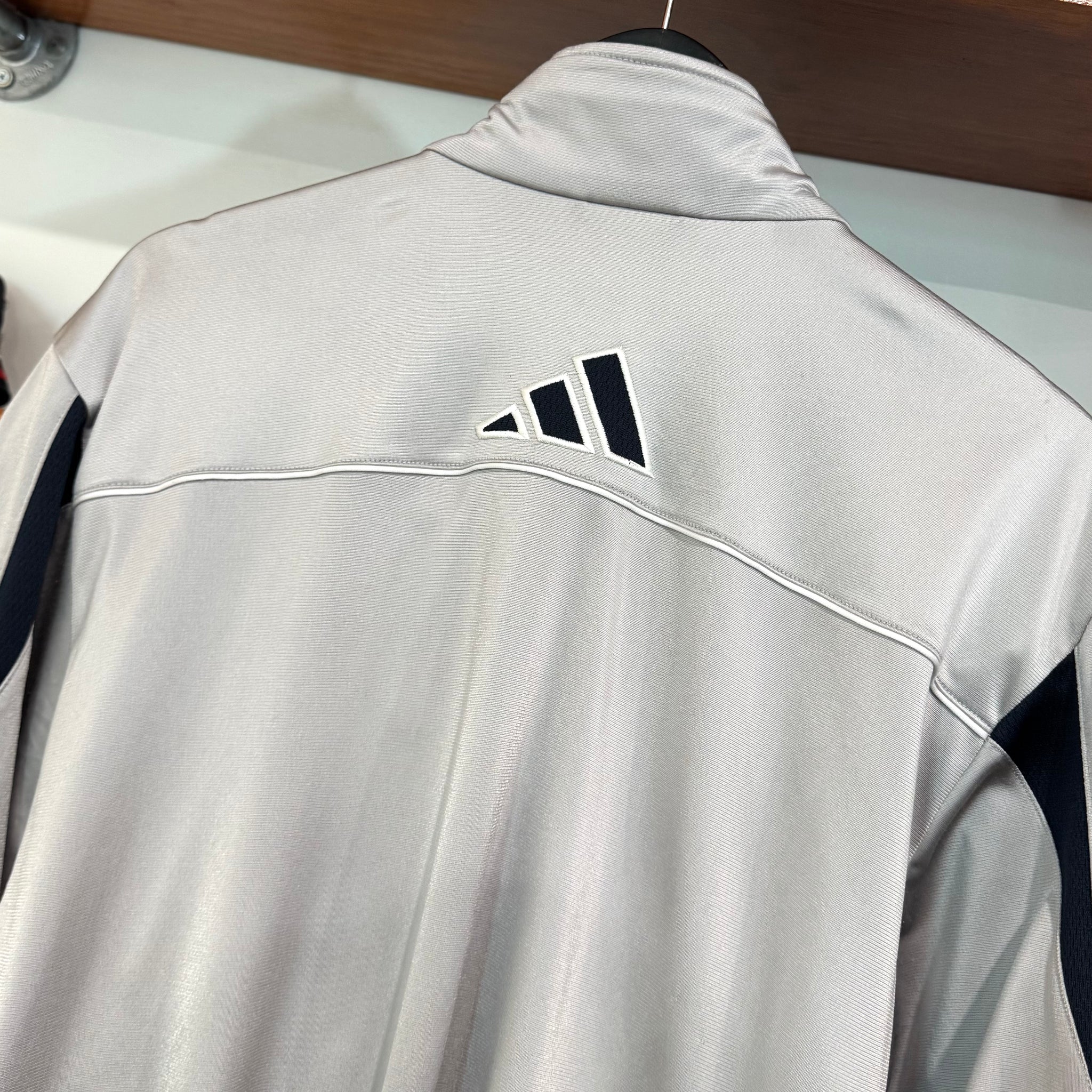 2004 ADIDAS TWO-TONE SATIN JACKET - M