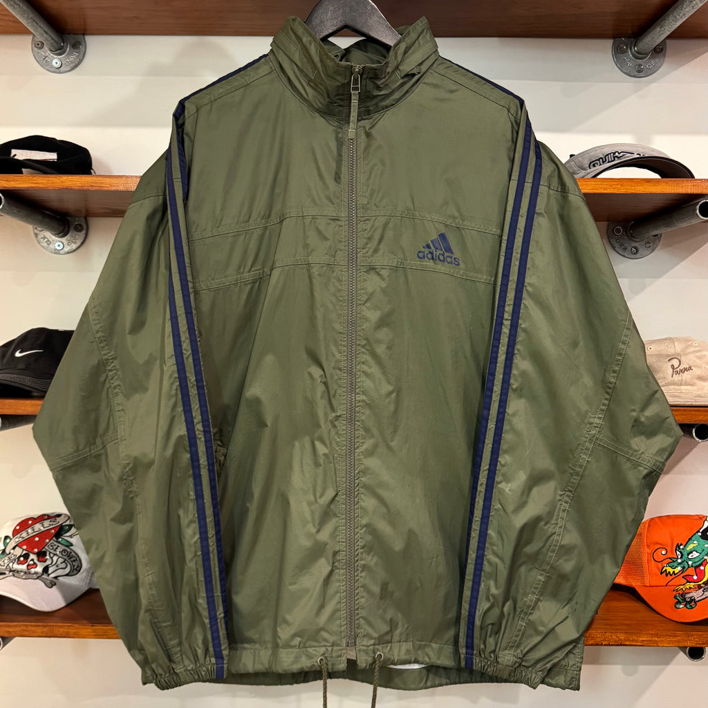 1999 ADIDAS 3-STRIPE SPRAY JACKET - XL