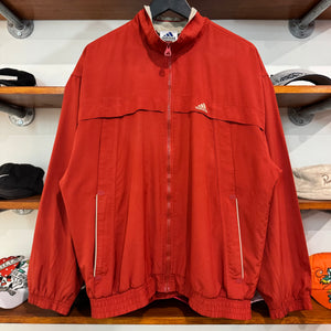 2001 ADIDAS EMBROIDERED PIN-STRIPED JACKET - L