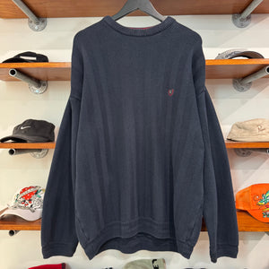 1990'S CHAPS RALPH LAUREN CREST KNIT SWEATER - L
