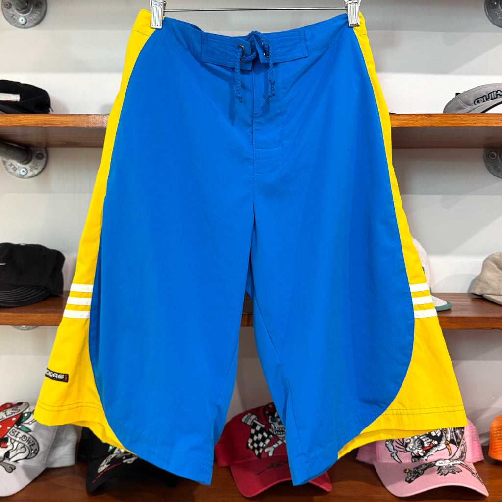 2002 ADIDAS TWO-TONE BOARD SHORTS - 35