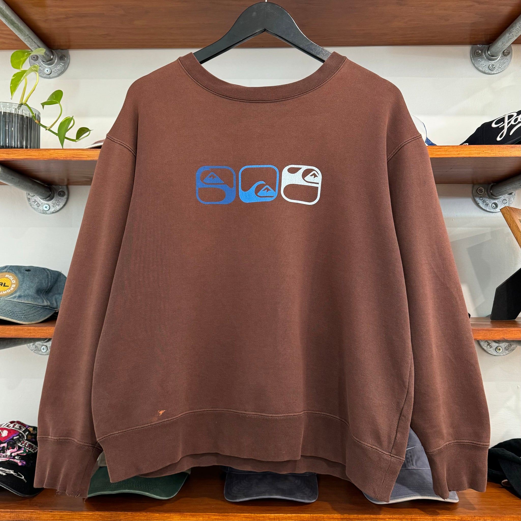 2000'S QUIKSILVER GRAPHIC SWEATSHIRT - M