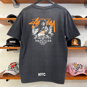1990'S STUSSY 'HERCVLES NYC' GRAPHIC TEE - M