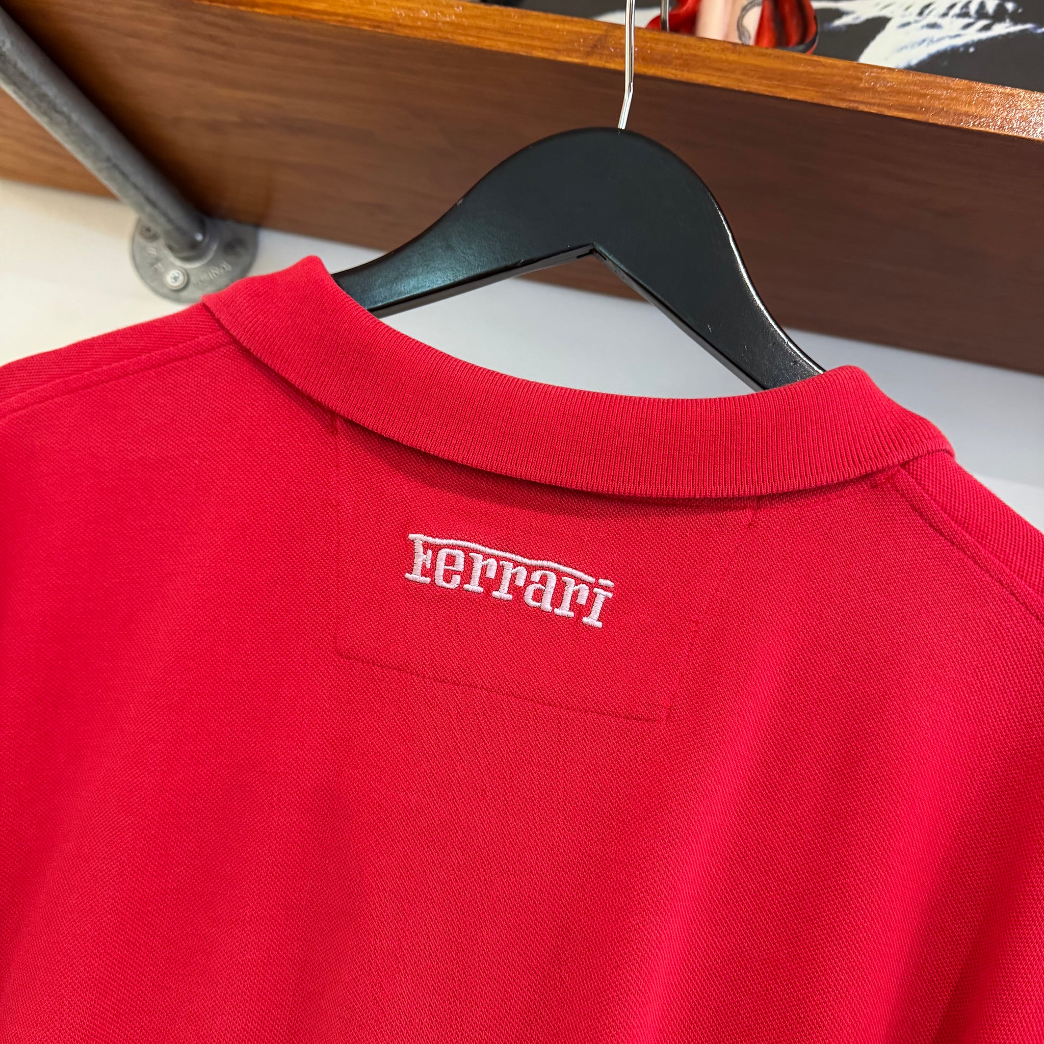 2000'S FERRARI EMBROIDERED POLO SHIRT - XL