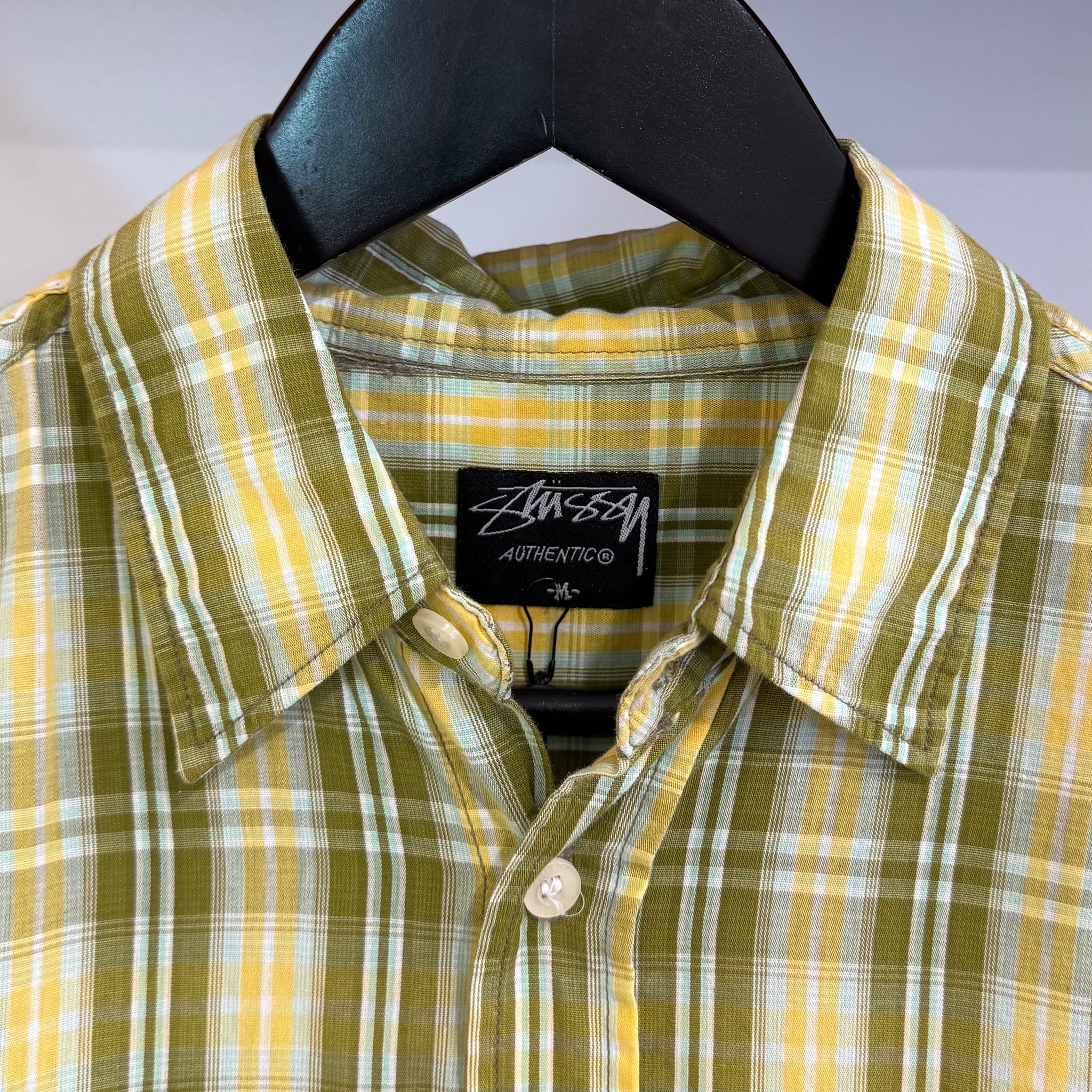 2000'S STUSSY BUTTON-UP SHIRT - M