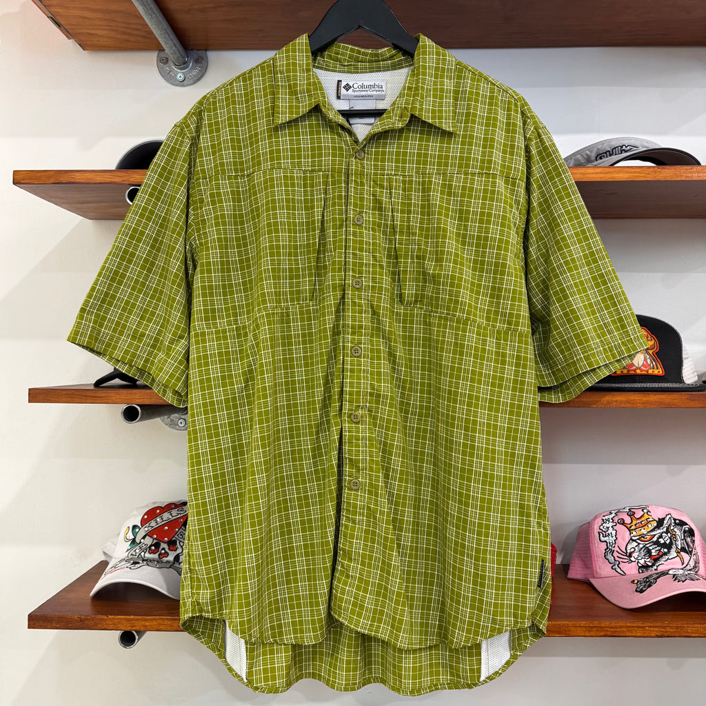 2000'S COLUMBIA TITANIUM BUTTON-UP SHIRT - XL