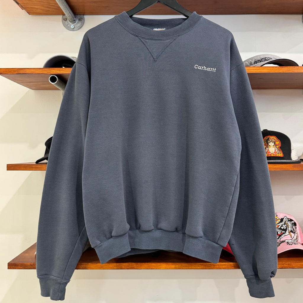 1990'S CARHARTT EMBROIDERED SWEATSHIRT - L