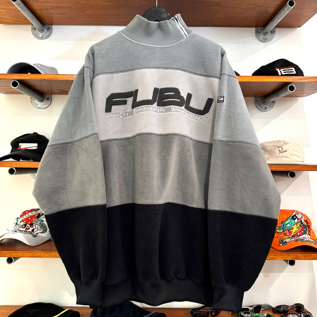 2000'S FUBU PANELS FLEECE SWEATSHIRT - XXL