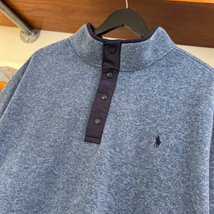 2010'S POLO RALPH LAUREN 1/4 BUTTON-UP FLEECE  - XXL