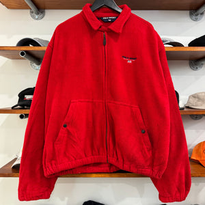 1990'S RALPH LAUREN POLO SPORT EMBROIDERED FLEECE JACKET - XXL