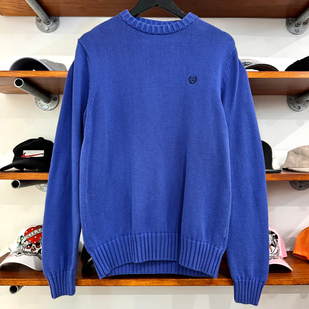 2000'S CHAPS CREST KNIT SWEATER - M