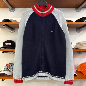 1990'S LACOSTE KNIT JACKET - M