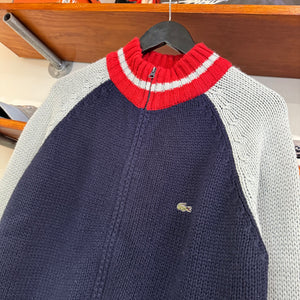 1990'S LACOSTE KNIT JACKET - M