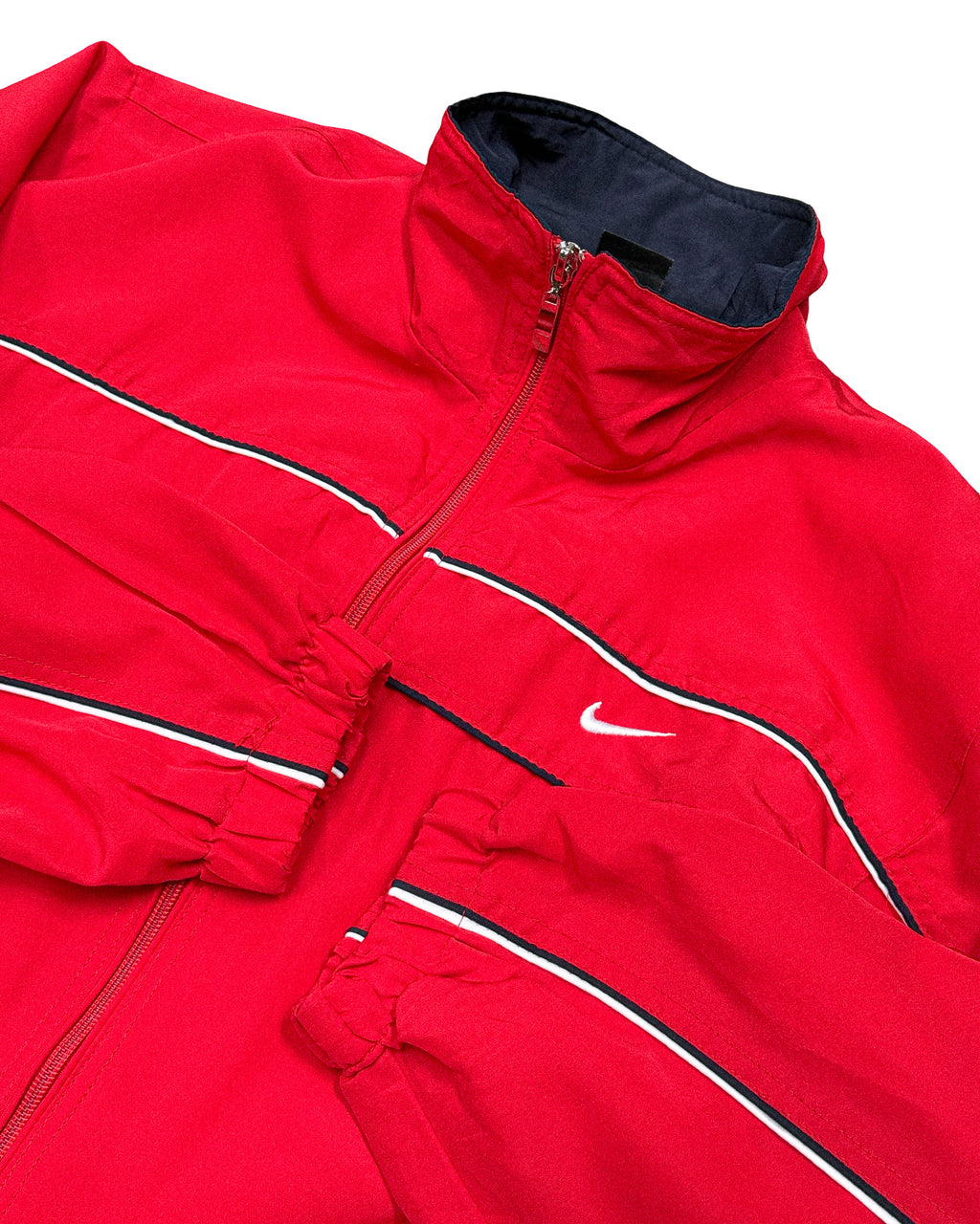 2000'S NIKE SWOOSH TWO-TONE JACKET - S/M