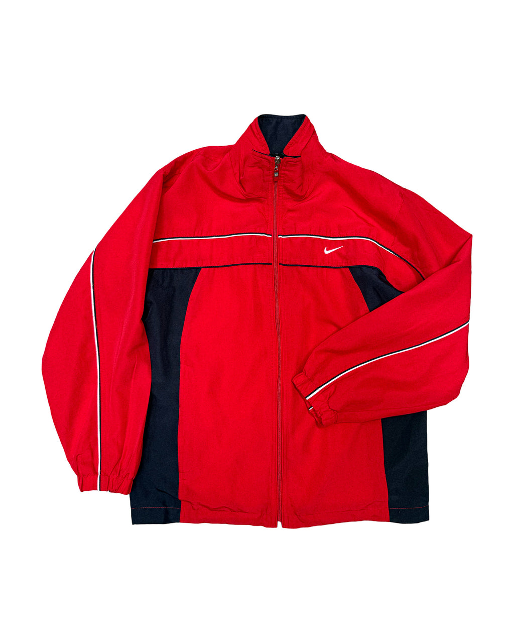 2000'S NIKE SWOOSH TWO-TONE JACKET - S/M