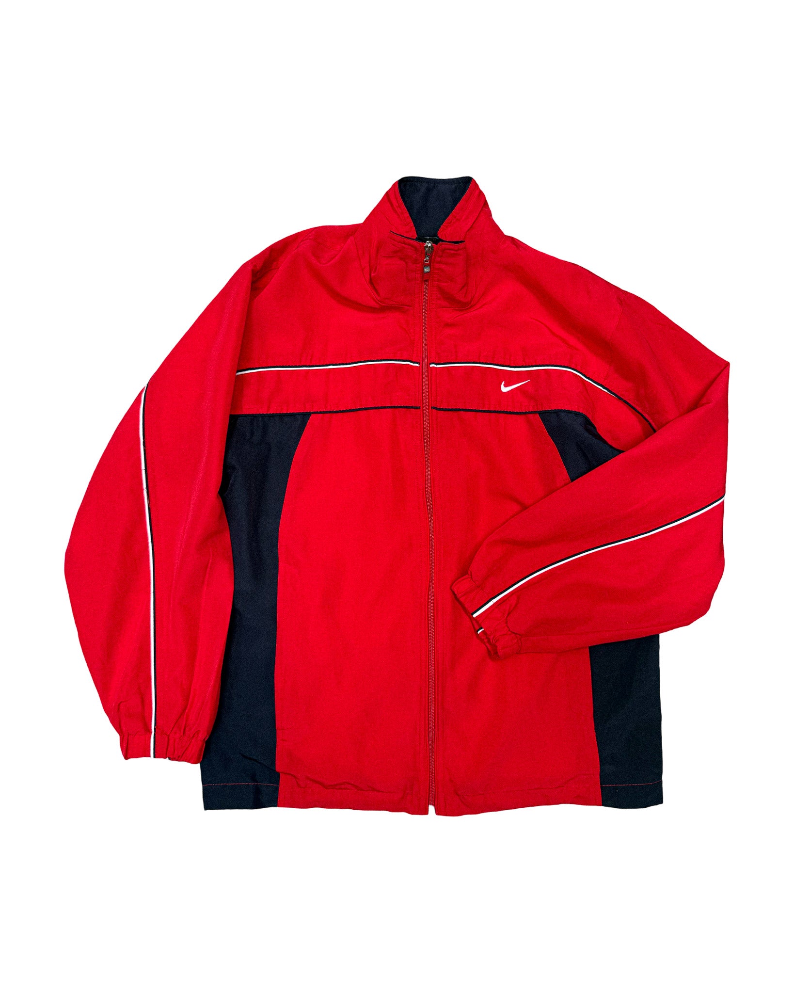 2000'S NIKE SWOOSH TWO-TONE JACKET - S/M