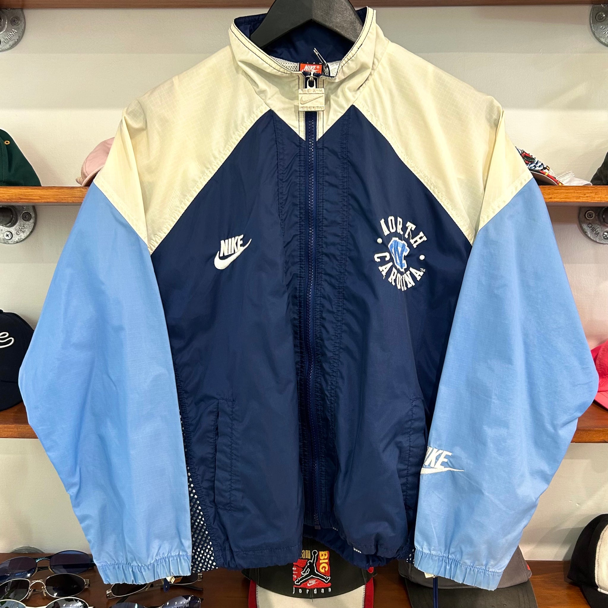 1990'S NIKE NORTH CAROLINA PANELS JACKET - S