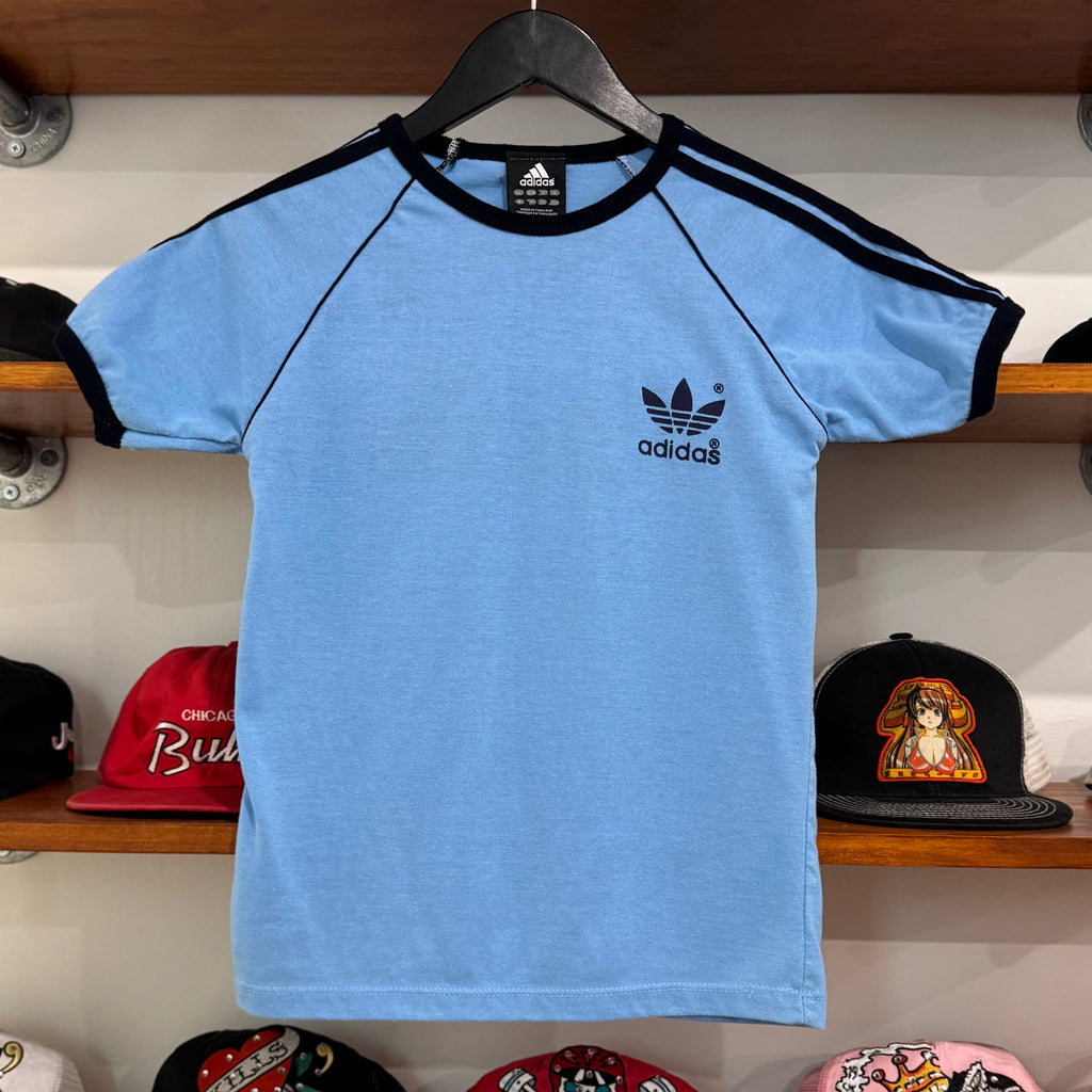 2000'S WMNS ADIDAS TREFOIL 3-STRIPE BABY TEE - XS
