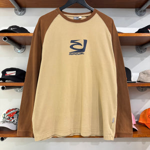 2000'S RIP CURL GRAPHIC LONG SLEEVE TEE - L