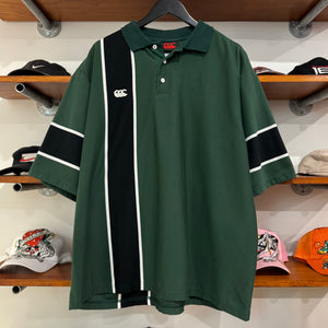 2000'S CANTERBURY STRIPED POLO SHIRT - XL/XXL