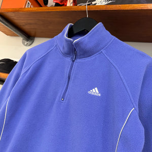 2000'S WMNS ADIDAS EMBROIDERED FLEECE JACKET - S/M