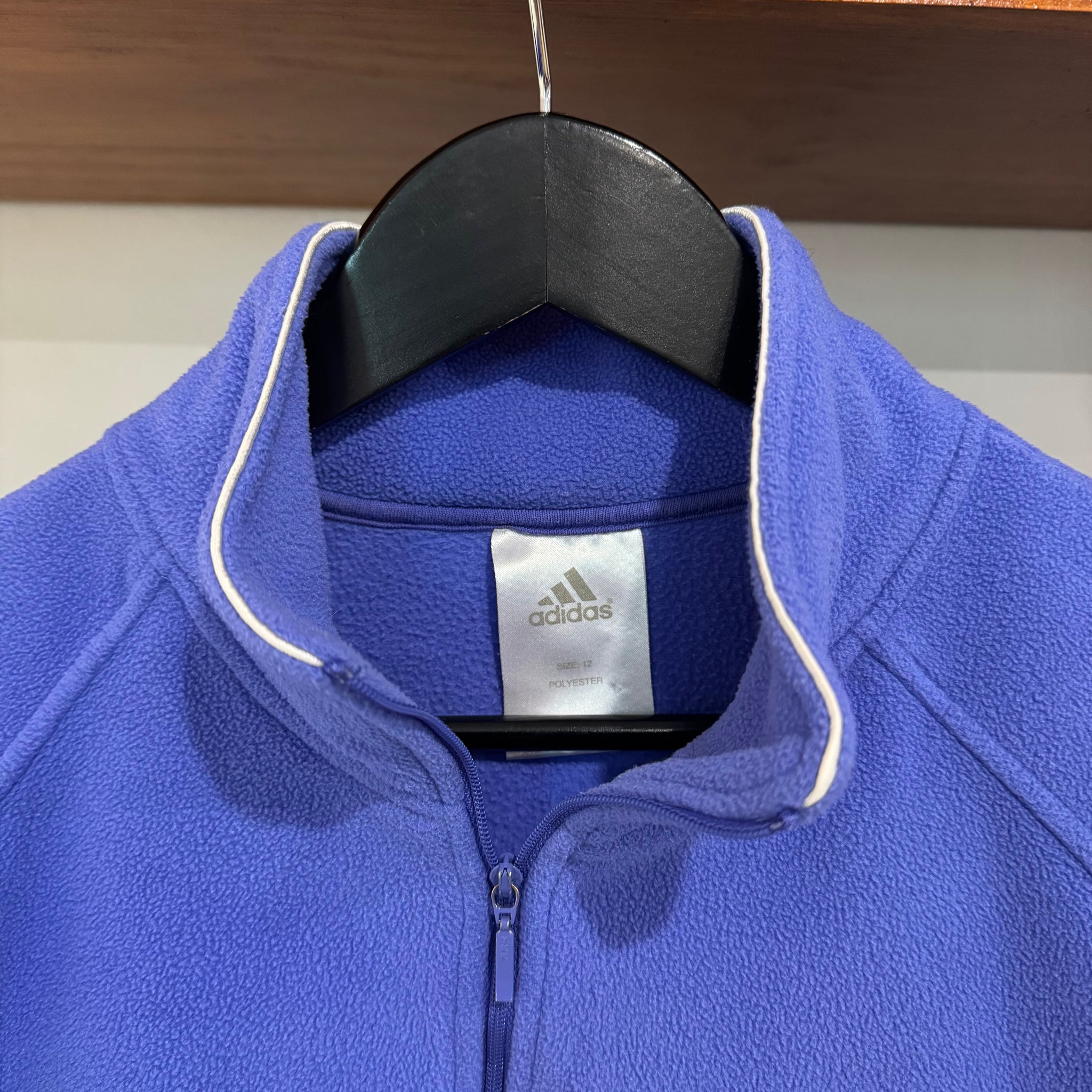 2000'S WMNS ADIDAS EMBROIDERED FLEECE JACKET - S/M