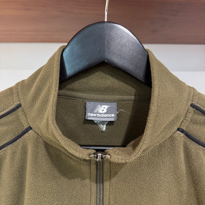 2000'S NEW BALANCE PIN-STRIPE 1/4 ZIP FLEECE - M