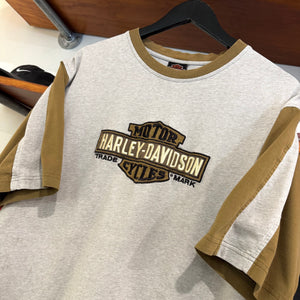 2000'S HARLEY DAVIDSON EMBROIDERED TEE - L
