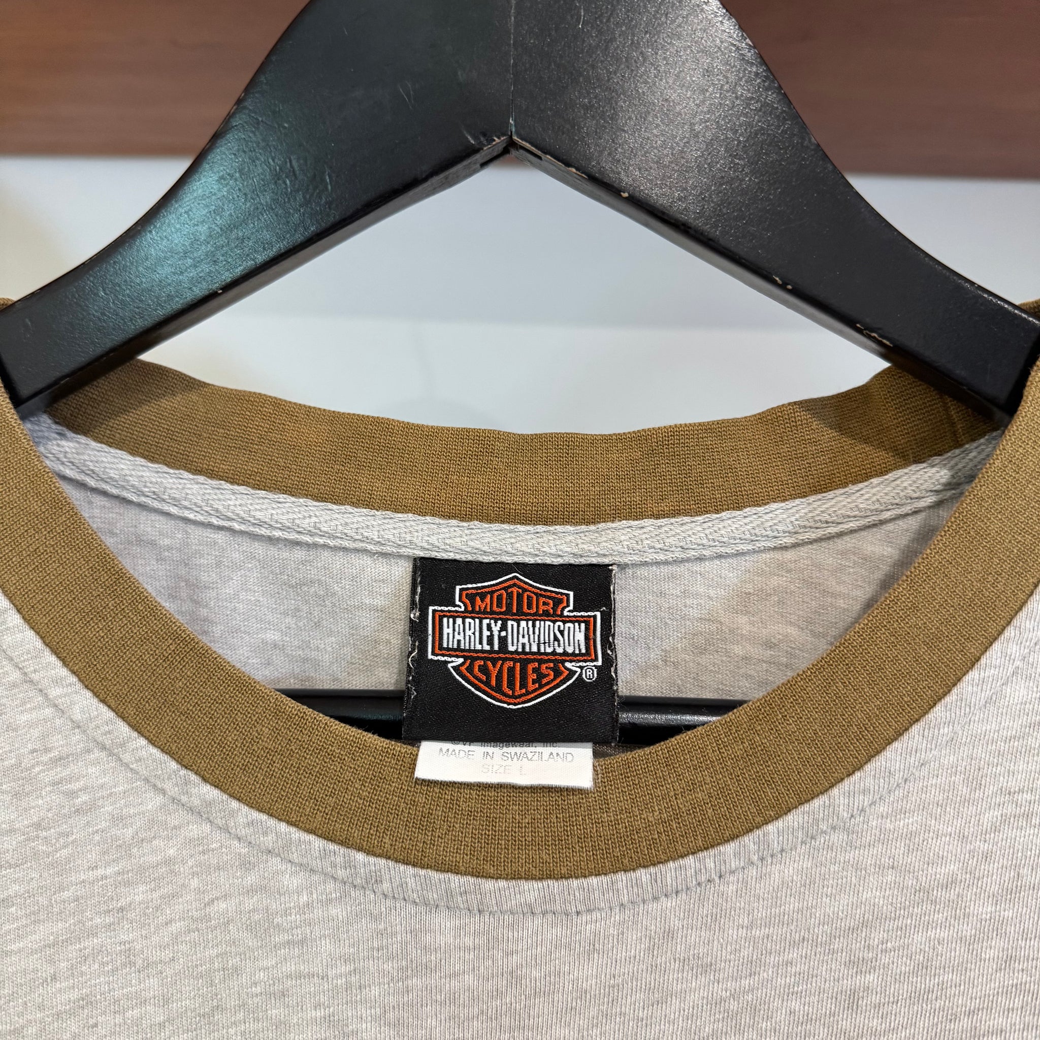 2000'S HARLEY DAVIDSON EMBROIDERED TEE - L