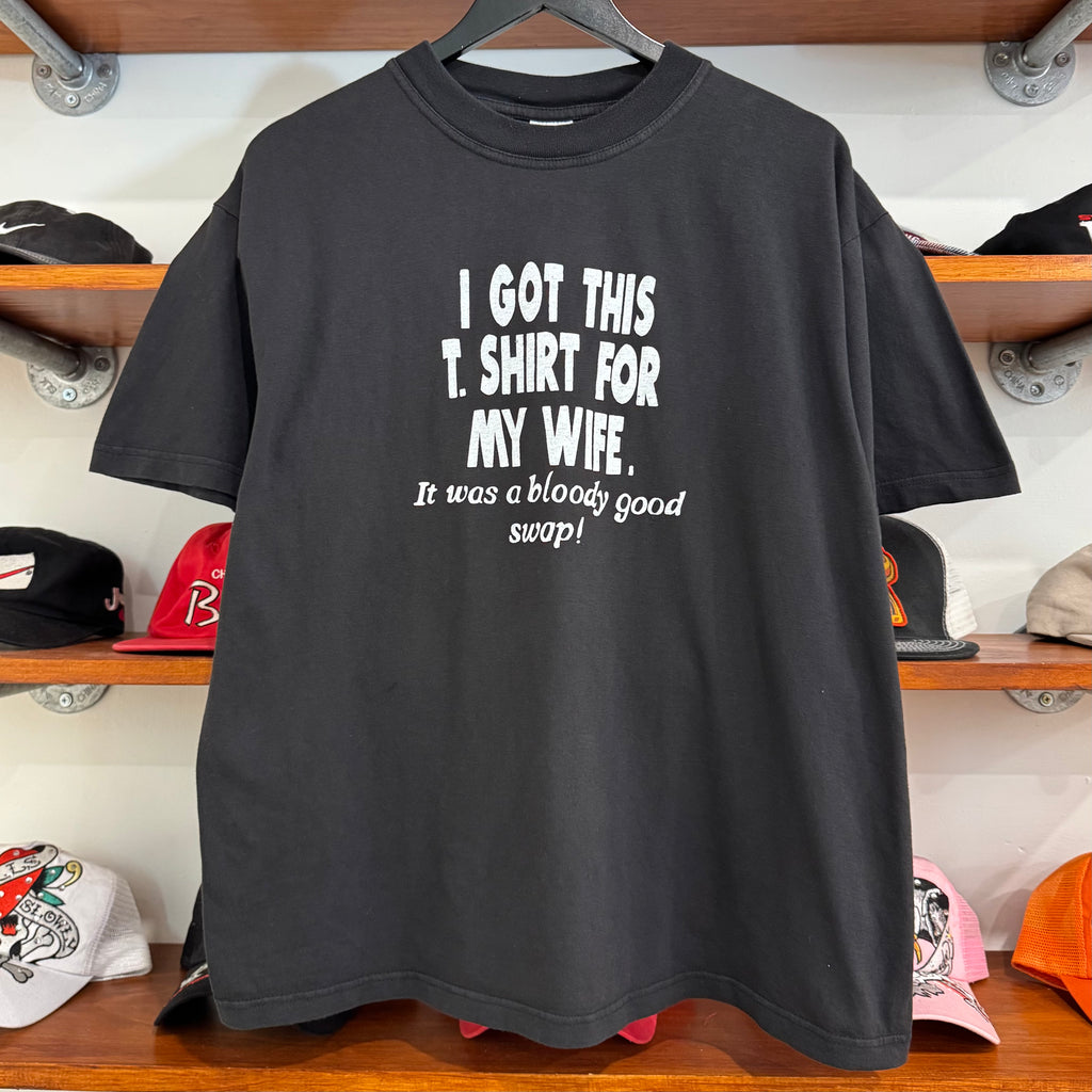 2000'S 'WIFE SWAP' PARODY TEE - L