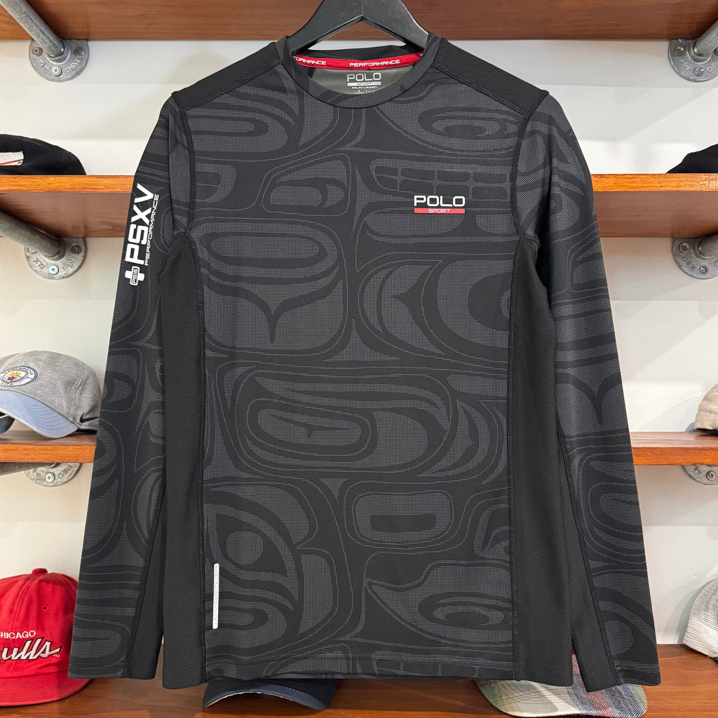 2010'S RALPH LAUREN POLO SPORT GRAPHIC COMPRESSION TOP - S/M