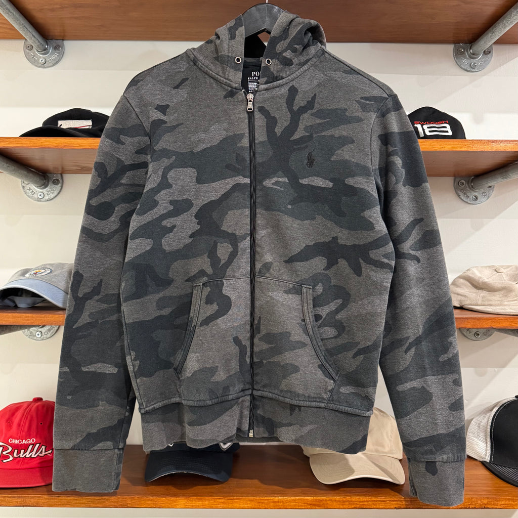 2010'S RALPH LAUREN PONY CAMO HOODED JACKET - S/M