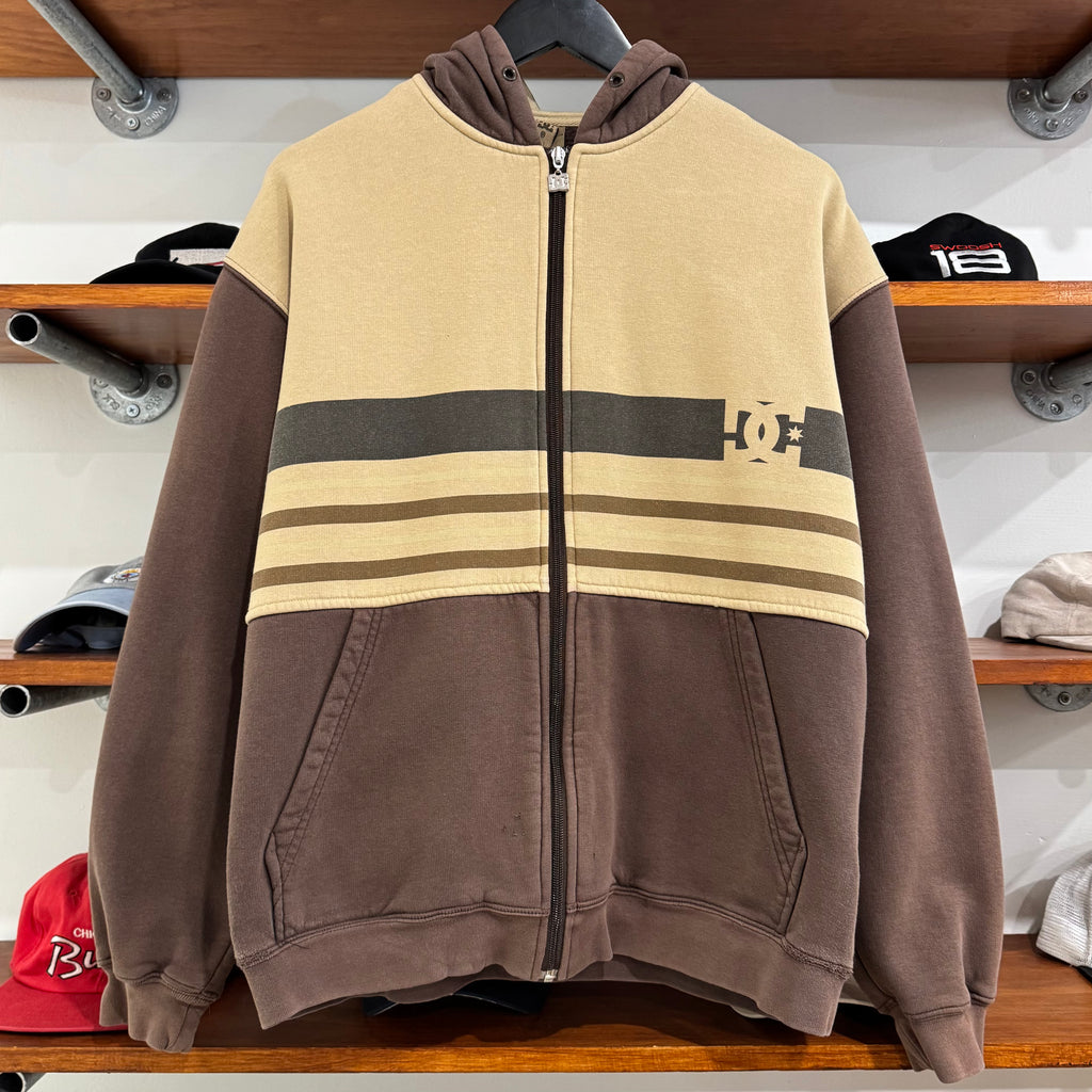 2000'S DC SHOES GRADIENT HOODED JACKET - M/L