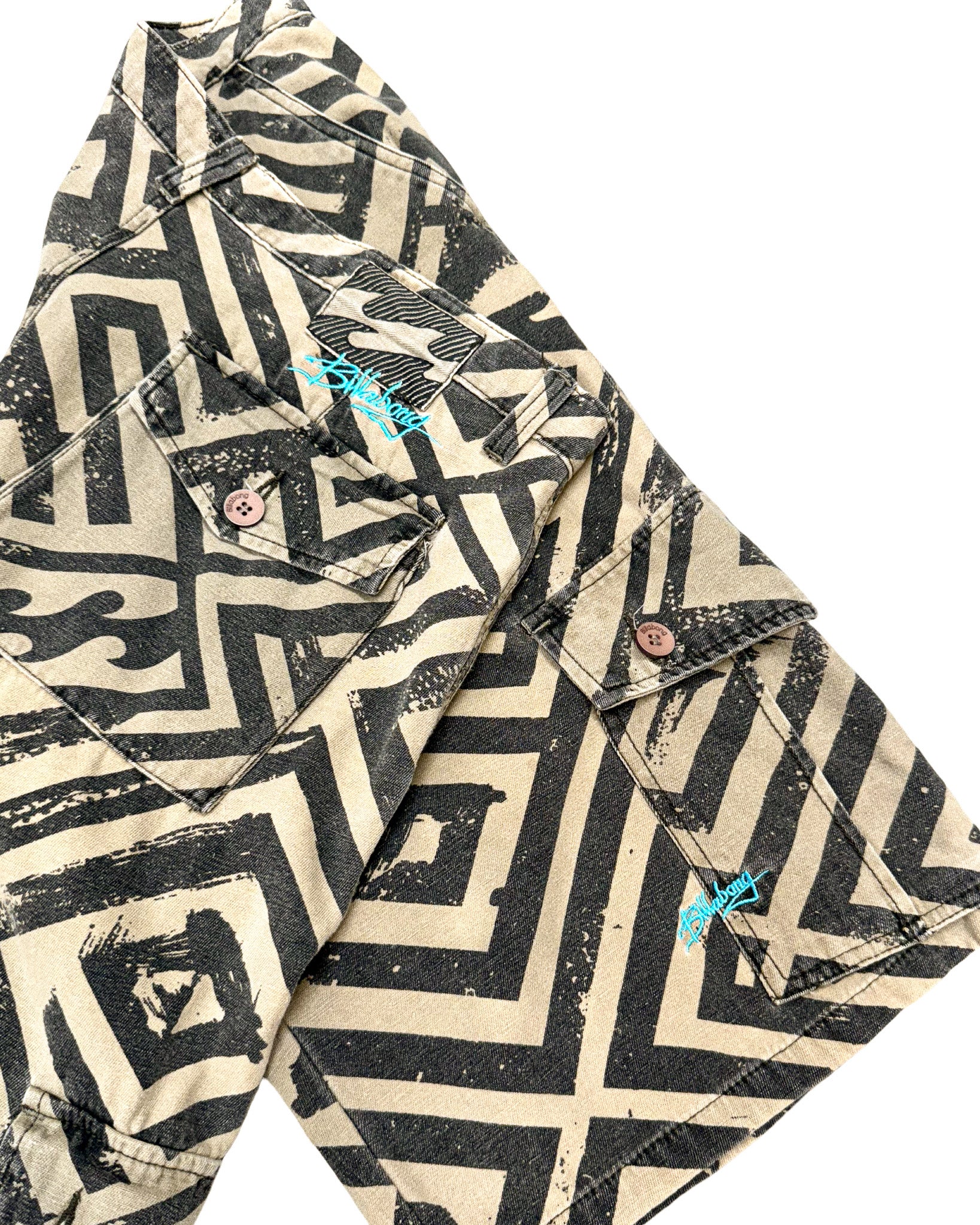 2000'S BILLABONG CAMO CARGO SHORTS - 34